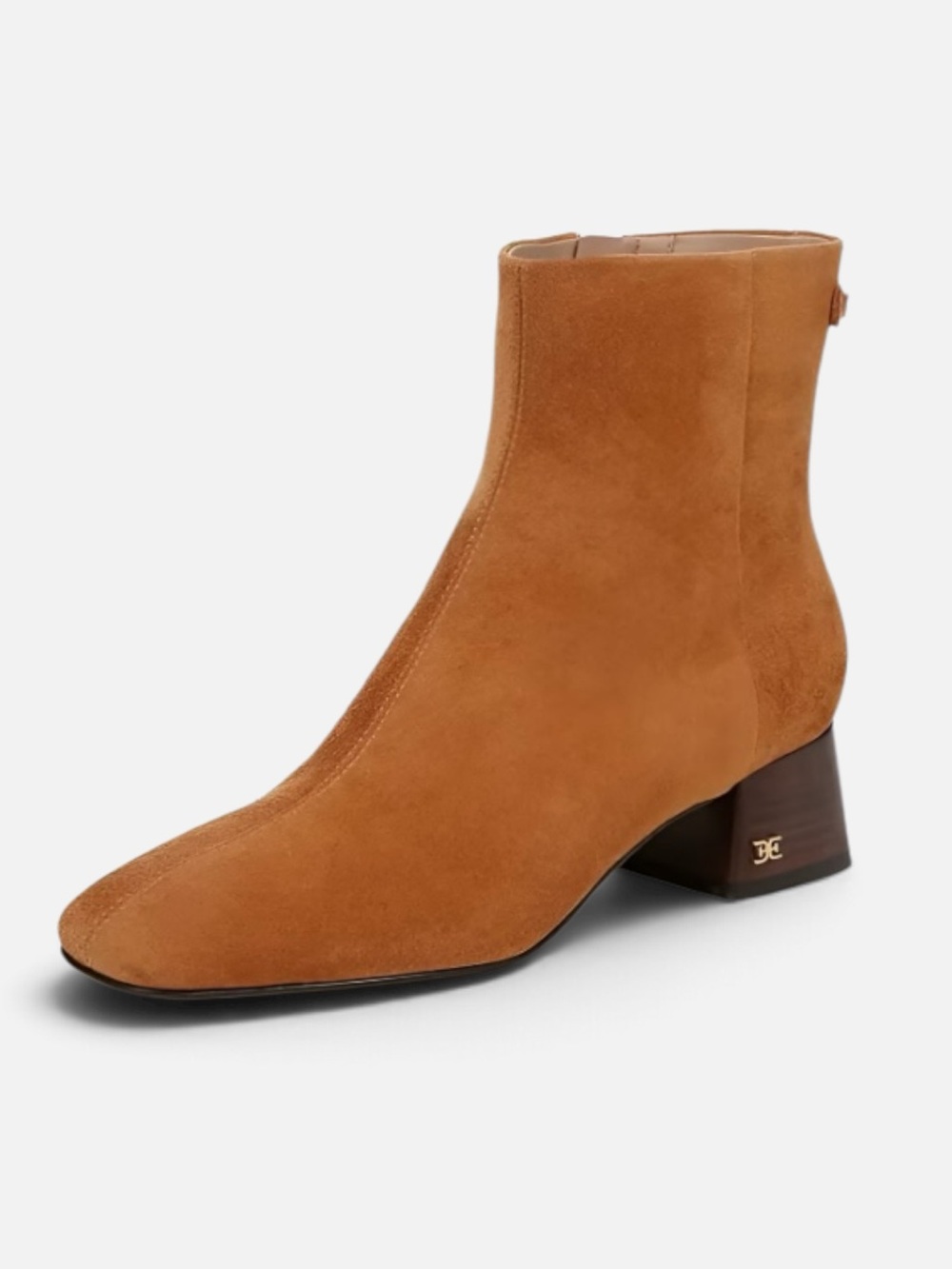 Sam Edelman Paige Ankle Boots Block Heel Suede Spiced Pecan Women’s 9